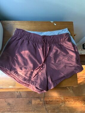 lululemon athletica Maroon Athletic Lounge Shorts